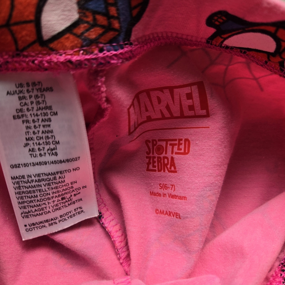 Marvel Spider-Man Pajama Set - Gray and Pink - Picture 4 of 5